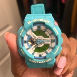 Teal gshock watch